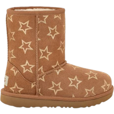UGG Kid's Classic II Iridescent Stars - Chestnut/Gold