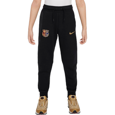 Nike tech fleece kids Nike Older Kid's FC Barcelona Tech Fleece Football Pants - Black/Club Gold (FN8503-010)