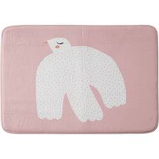 Bathtub & Shower Accessories Deny Designs Alice Rebecca Potter White Dove Bath Mat