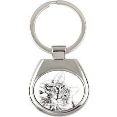 Art-Dog Norwegian Forest Cat Keychain - Print