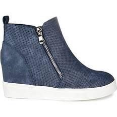 Shoes Journee Collection Pennelope Wedge Sneaker - Blue