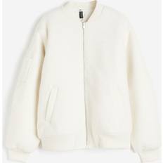 H&M Bomber Jackets H&M Coated Bomber Jacket - White