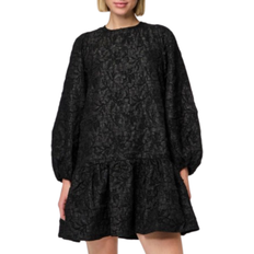 Ballongärmar - Dam Klänningar Pieces Gretchen Mini Dress - Black