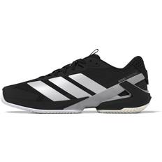 adidas Adizero Ubersonic 5 Clay Shoes - Core Black/Zero Metalic/Grey