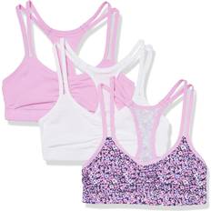 Bralettes Children's Clothing on sale Fruit of the Loom Spaghetti Strap Sports Bra - Ditsy Blooms White