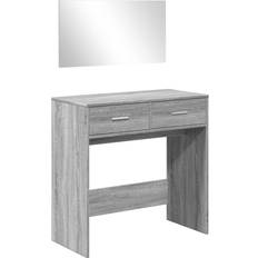 vidaXL 840707 Grey Sonoma Sminkbord 39x80cm