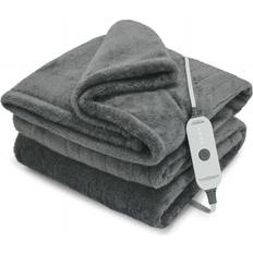 Sunbeam Electric Throw Artic Plush Heated Blanket Blankets