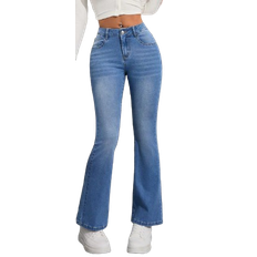 Shein Women Jeans Shein PETITE Women's Jeans Pants With Bowknot Embroidery Decor