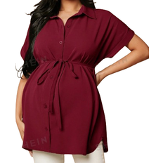 Shein Maternity Batwing Sleeve Drawstring Waist Shirt