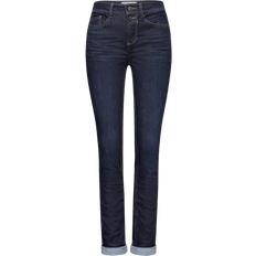 Street casual Street One Frauen Jeans im Casual Fit in Blau, Gr: