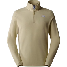 The North Face Men's 100 Glacier Quarter Zip Fleece Sweater - Gravel/NPF