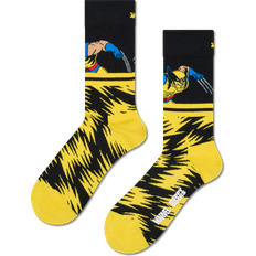 Gule - Herre Undertøy Happy Socks Marvel X-Men Wolverine Crew Sock - Black/Yellow/Red