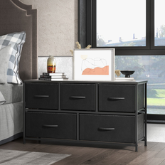 Bed Bath & Beyond Modern Dressers Black 5-Drawer Chest of Drawer