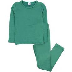 Children's Clothing Leveret Kids Two Piece Thermal Pajamas - Classic Solid Color