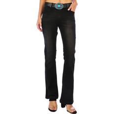 Turquoise Jeans Ymi Belted Bootcut Jeans - Black