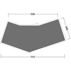 Outwell Footprint Hartford 6 Air Black & Grey