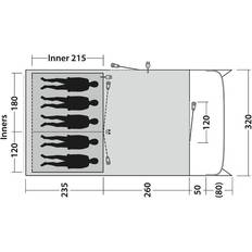 Outwell Tunnel Tent Tents Outwell Denver 5 Tent