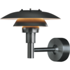 Louis Poulsen PH 3-2½ Utomhus Vägglampa V2 Black Väggarmatur