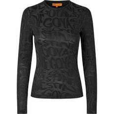 Stine Goya Overdele Stine Goya Elastic Long Sleeve Top - Liquified Logo