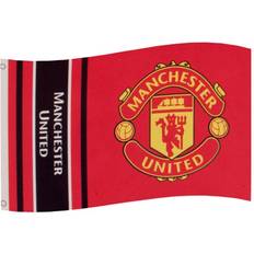 Manchester United Sports Fan Apparel Manchester United FC Fahne, Wordmark TA4609 (Einheitsgröße) (Rot)