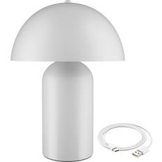 tectake Kade White 25 x 25 x 34 cm Table Lamp