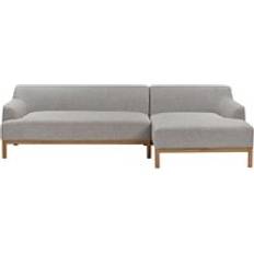 Corner Sofas Beliani Stylish Left Hand Corner Grey Sofa