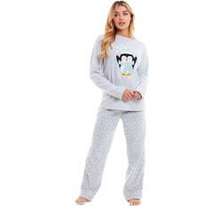 Daisy Dreamer Warm Women's Polar Fleece Penguin Pyjama Set - Soft Warm