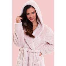 Pink Robes Daisy Dreamer Ultra Soft Velvet Touch Fleece Bathrobes - Pink Snuggle