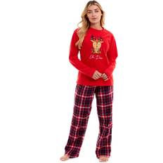 Daisy Dreamer Women's Reindeer Polar Fleece Pyjama Set