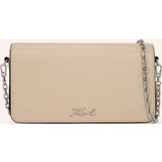 Messenger-tasker på tilbud Karl Lagerfeld K/Signature Pouch - Trench Beige