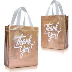 Rose Gold Wrapping Paper & Gift Wrapping Supplies Nush Nush Rose Gold Thank You Gift Bags Set of 12