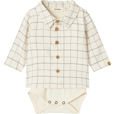 9-12M Skjortor Barnkläder Lil'Atelier Lil' Atelier Ramos Body Shirt - Turtledove