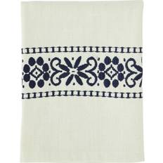 Madam Stoltz Embroidered Kitchen Towel Blue (70x)