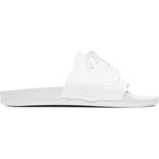 Maison Margiela Slides Maison Margiela Lace-Up Pool Slides - White