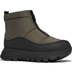 Fitflop Stivali Fitflop Neo-D-Hyker Waterproof Zip-Front Padded Boots - Deep Olive/Deep Gold