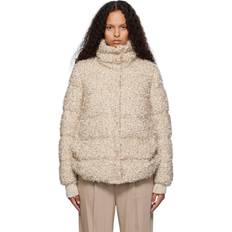 Vêtements d'extérieur Moncler Cochevisse Mohair & Wool Short Down Jacket - Beige/Gold