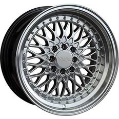 16" - Silver Car Rims XXR 536 Hyper Silver Wheel 16 x 8 inches