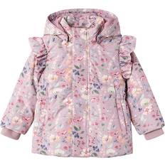 Violett - Winterjacke Jacken Name It Steppjacke - Mauve Schatten/Flower