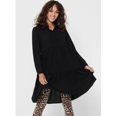 Tyg Klänningar Only Klänning JdyPiper L/S Shirt Dress - Svart