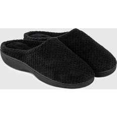 Totes Isotoner Popcorn Mule With 360 Comfort - Black
