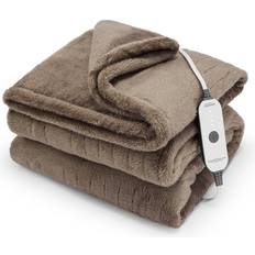 Sunbeam Electric Throw Artic Plush Heated Blanket Blankets