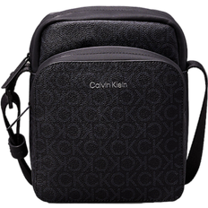 Recycled Materials Handbags Calvin Klein Logo Reporter Bag - Classic Mono Black