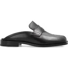 Maison Margiela Slides Maison Margiela Tabi Slides with Cut-out - Black