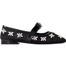 Versace Women Ballerinas Versace Black Ribbon Flat Shoes - Black