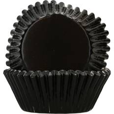 Dekorationsmarcipan Funcakes Sort Metallic Muffinsforme 48 Stk Dekorationsmarcipan
