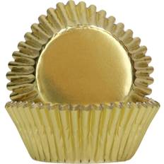 Gold Muffin Cases Funcakes Gold Metallic Muffin Case 5 cm