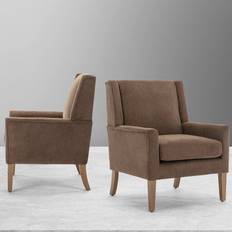 Oaks Armchairs Mercer41 Ayran Brown Armchair 36.2" 2