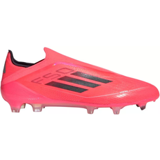 Textile Football Shoes adidas F50 Elite Laceless Firm Ground - Turbo/Aurora Black/Platinum Metallic