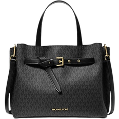 Michael Kors Emilia Large Logo Satchel - Black