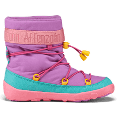 Drawstring Winter Shoes Children's Shoes Affenzahn Snow Boot Vegan Snowy Owl - Purple